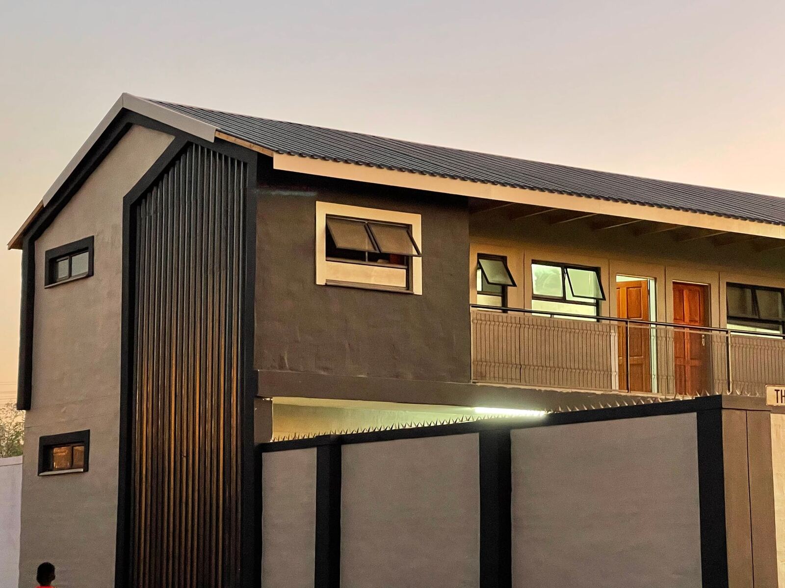 Double-storey units at LifeEstate Mqantsa at sunset