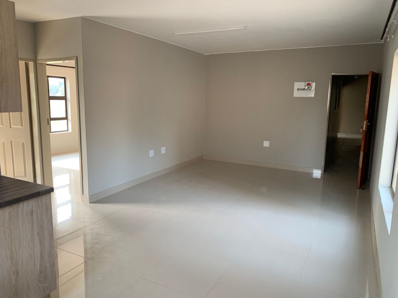 Living space leading to the bedroom