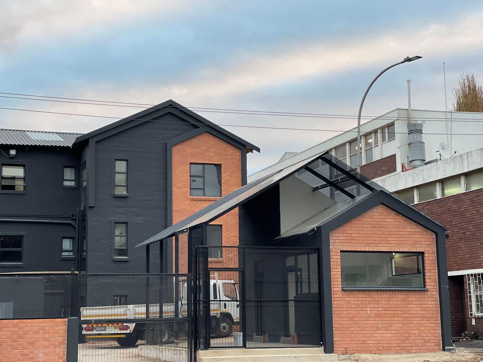 Charcoal and face-brick building at LifeStudent Braamfontein