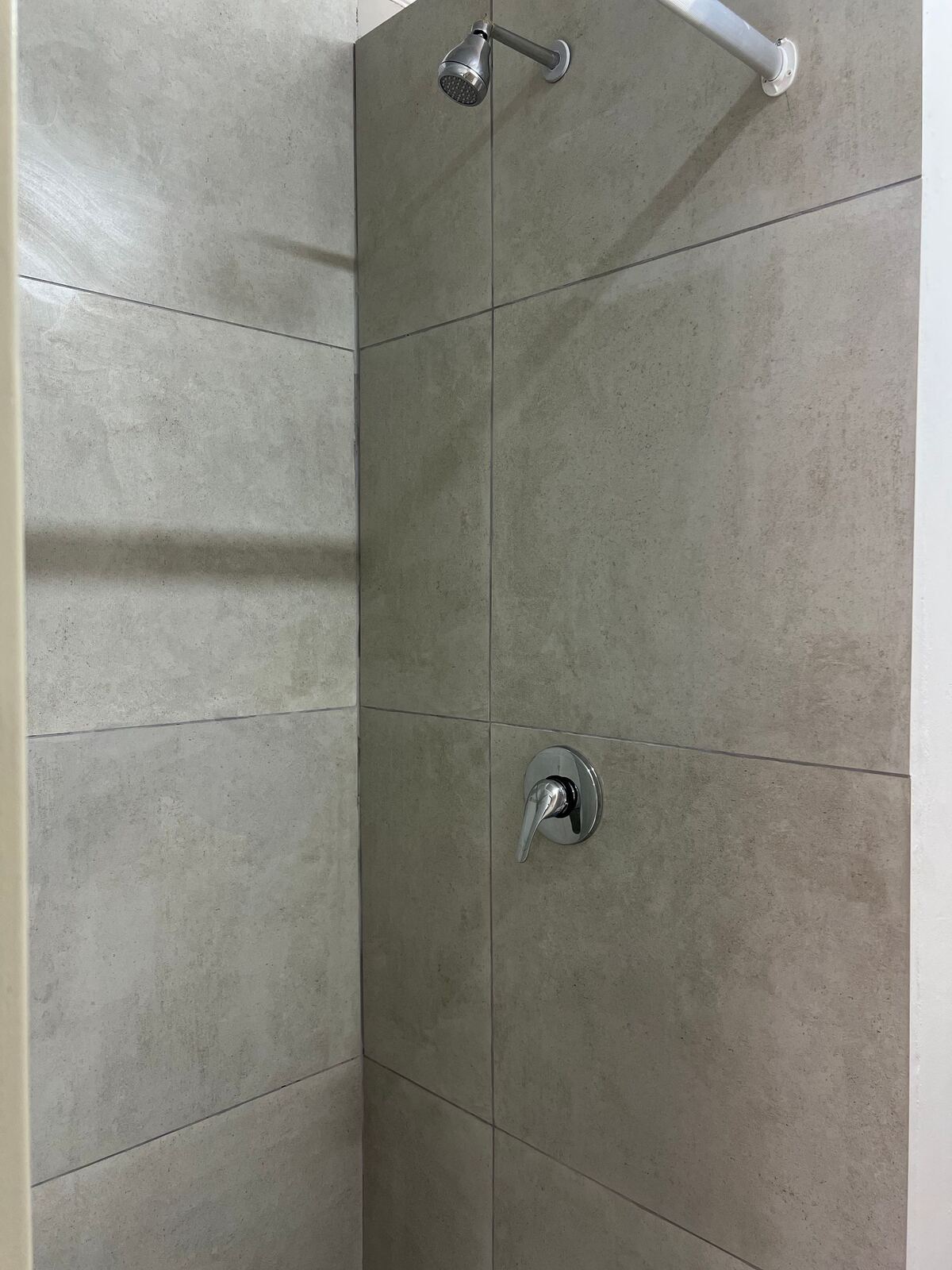 Tiled shower